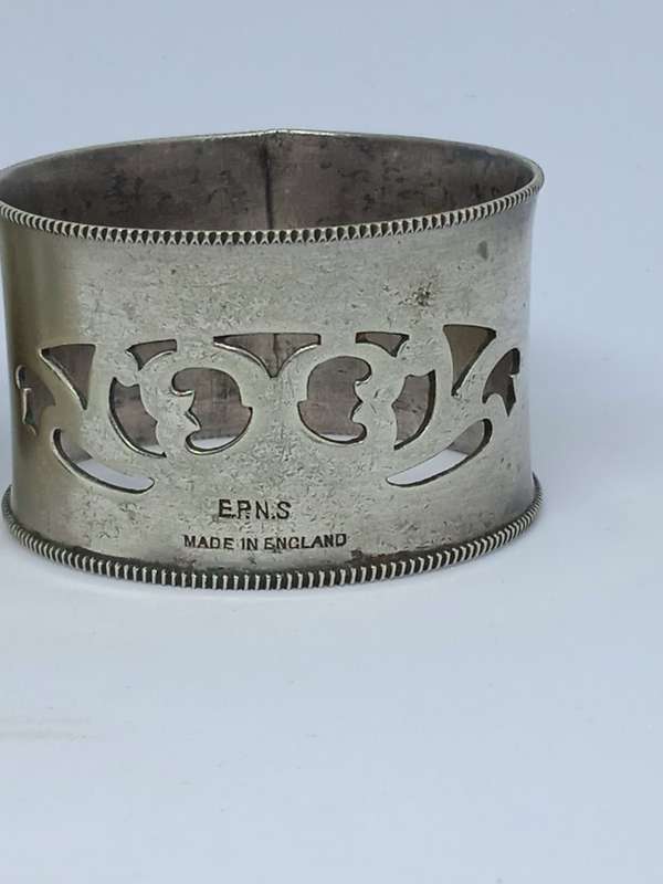 VINTAGE SILVER-PLATED NAPKIN RINGS