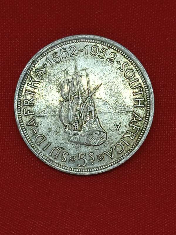 1952 SILVER 5 SHILLINGS