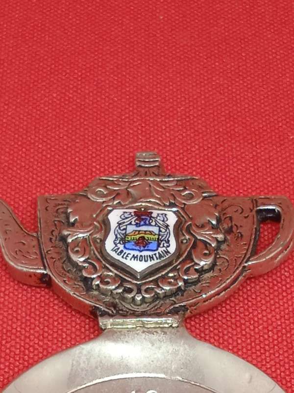 VINTAGE TABLE MOUNTAIN TEA CADDY SPOON