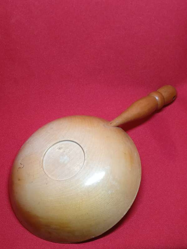 VINTAGE MR.PEANUT WOODEN SNACK BOWL
