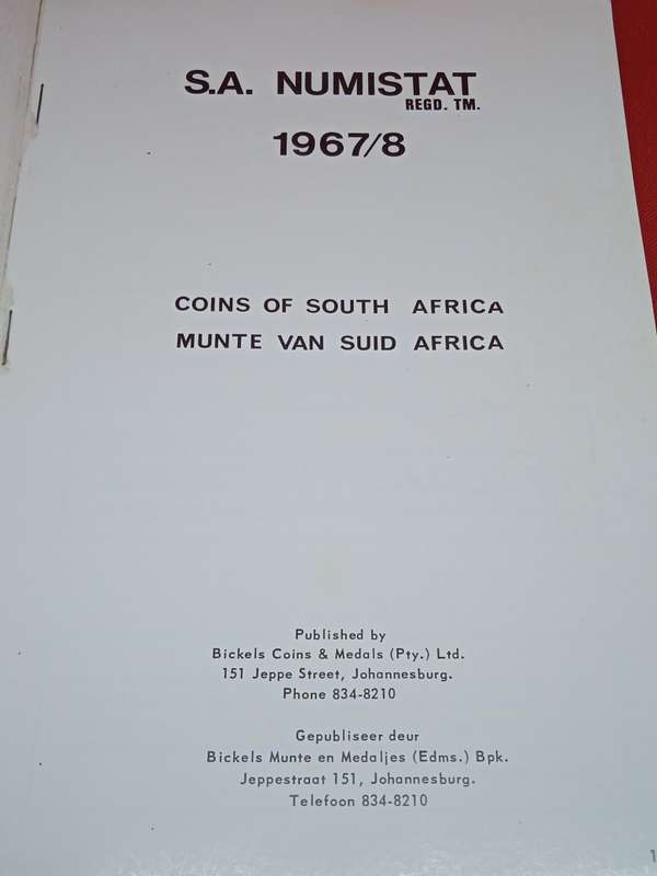 BICKELS S.A. NUMISTAT 1967/68