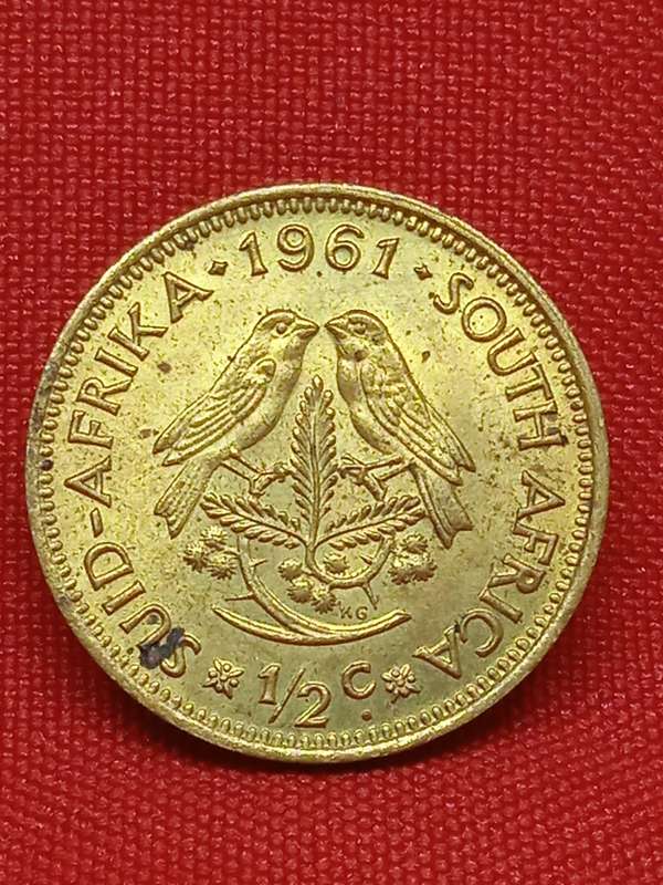 1961 HALF CENT