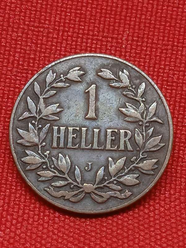 1905(J) GERMAN EAST AFRICA 1 HELLER