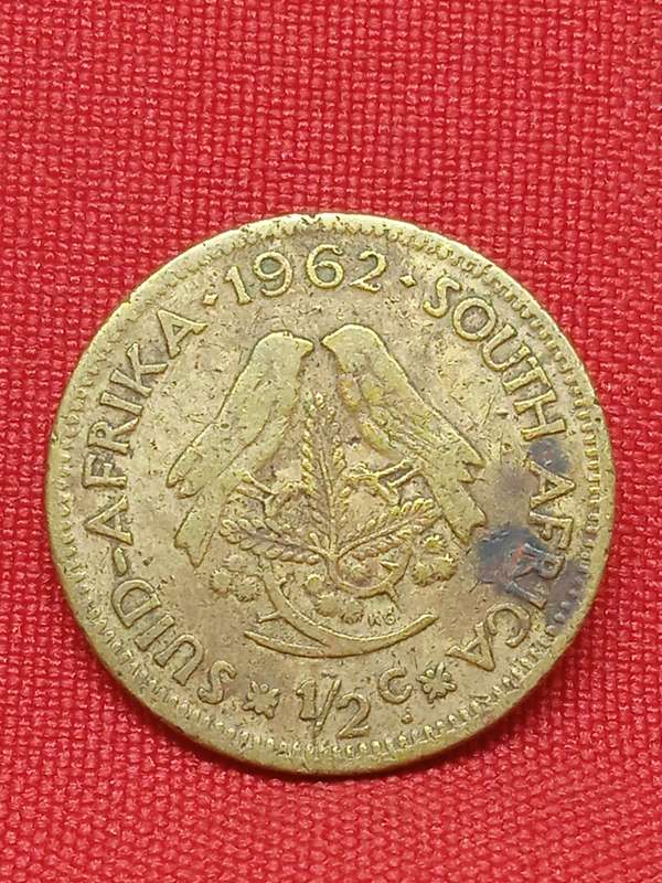 1962 HALF CENT