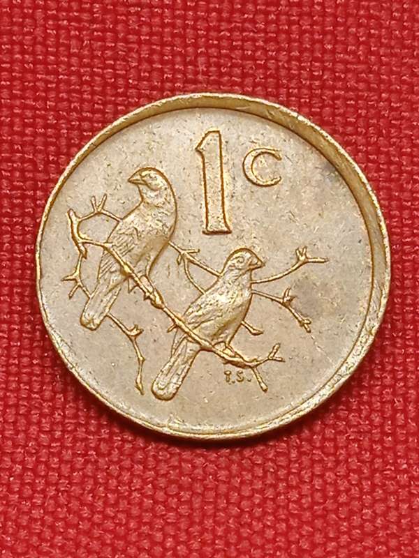 1985 1 CENT ERROR COIN(OFF-CENTRE STRIKE)
