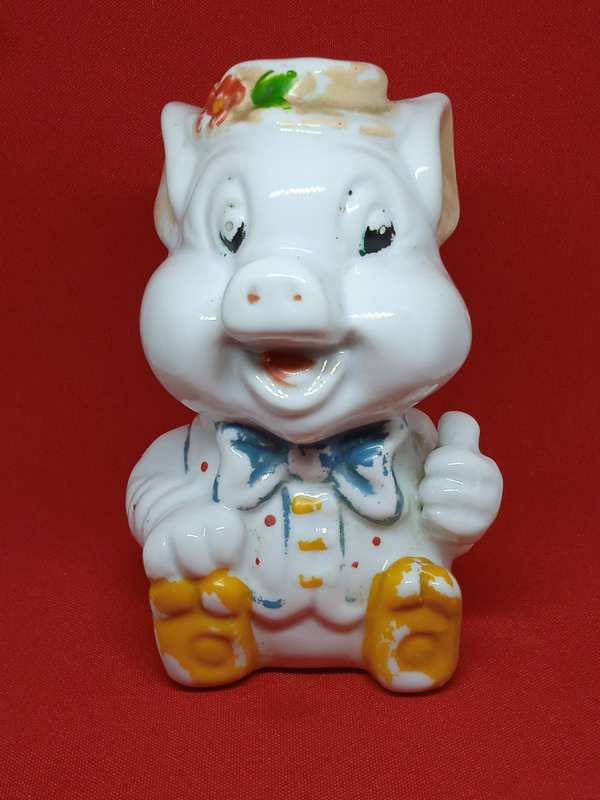 VINTAGE CERAMIC PIGGY BANK
