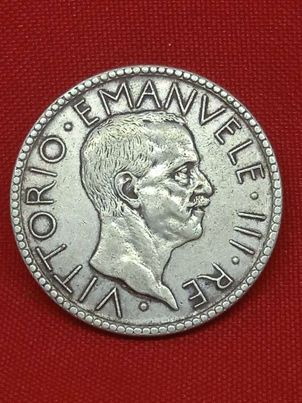 1928 20 LIRE ITALY(SILVER)