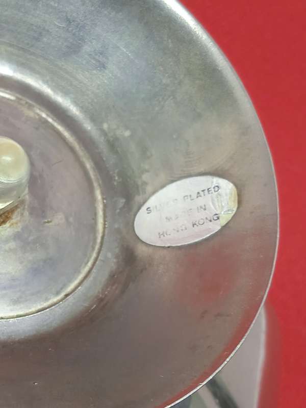 VINTAGE SILVER-PLATED CANDLE HOLDER
