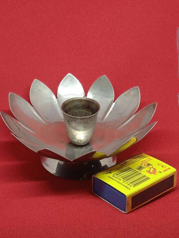 VINTAGE SILVER-PLATED CANDLE HOLDER
