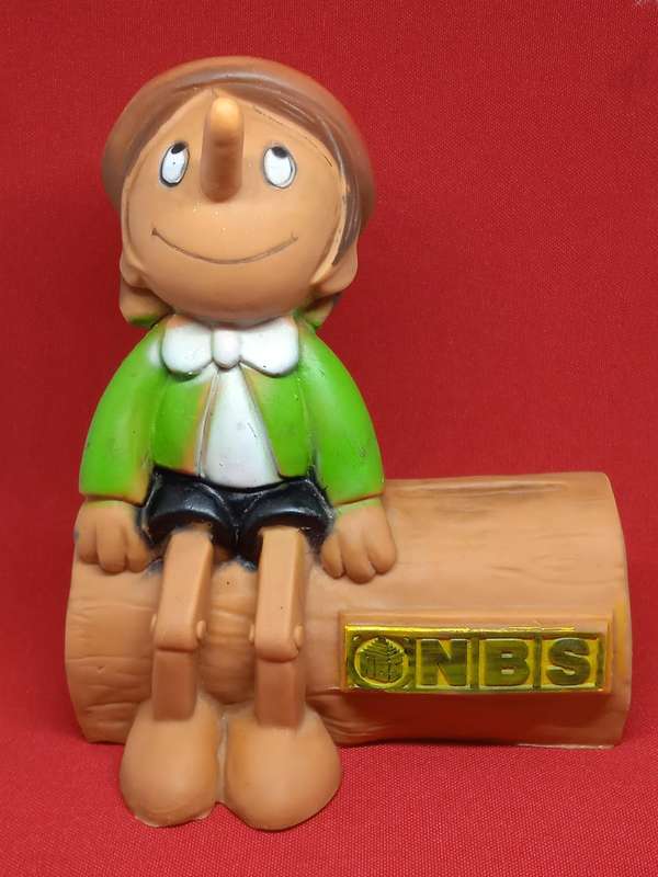 NBS PINOCCHIO MONEY BOX by PRIMA TOYS from the 1979 Apollo Film