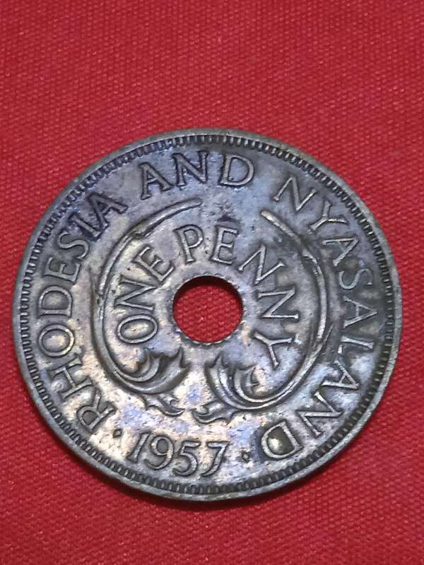 1957 RHODESIA ONE PENNY