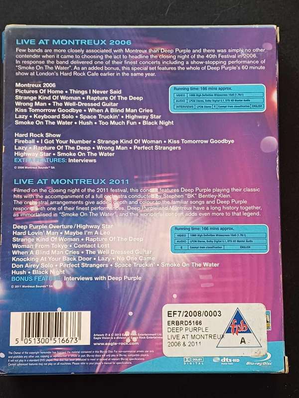 DEEP PURPLE - TWO BLU - RAY DISC - COLLECTOR'S EDITION