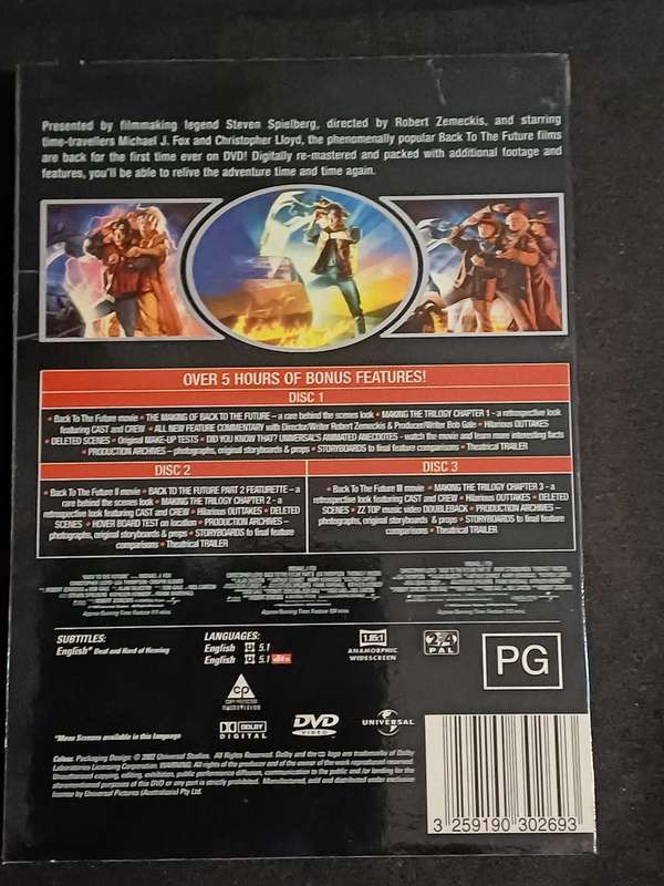 BACK TO THE FUTURE  - 3 DVD BOX SET