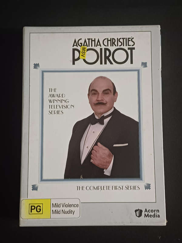 AGATHA CHRISTIE'S - POIROT- THE COMPLETE FIRST SERIES - 4 DVD BOX SET