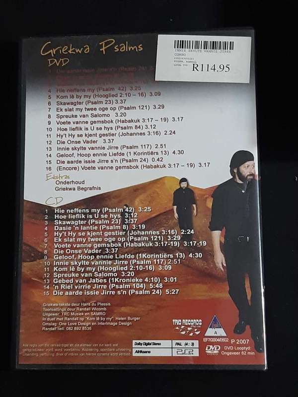 RANDALL WICOMB - GRIEKWA PSALMS  DVD + CD