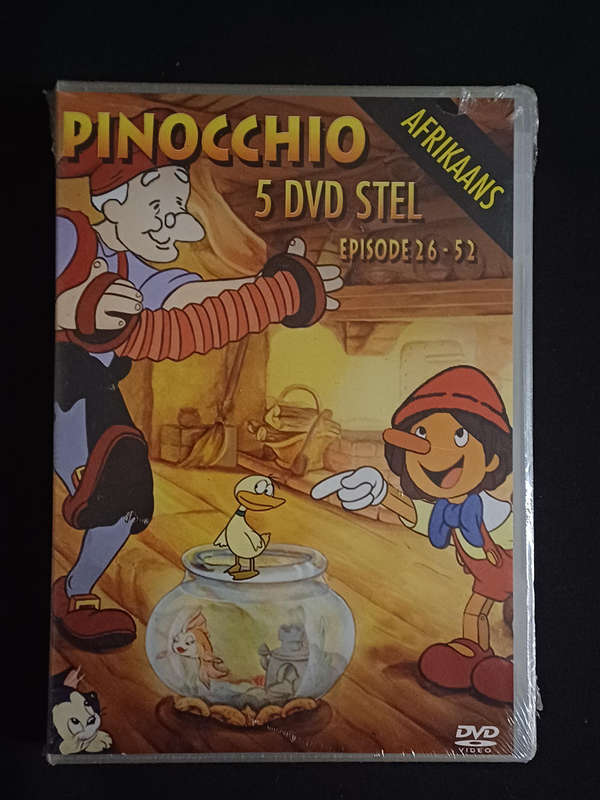 PINOCCHIO- AFRIKAANS EPISODE 26 - 52 - 5 DVD STEL