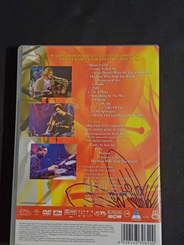 NIRVANA  - UNPLUGGED IN NEW YORK DVD