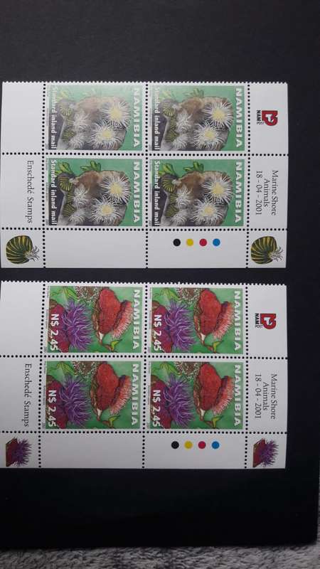 Namibia 2001 sea anemones full set controlls