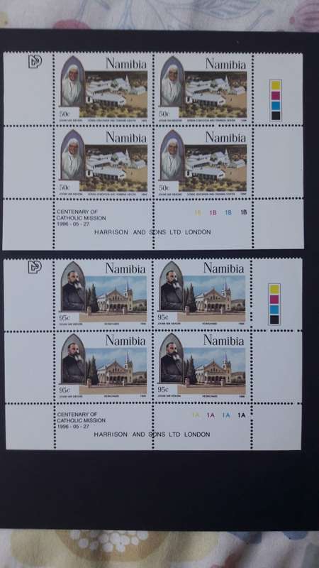 NAMIBIA 1996 - Catholic Missions in Namibia CONTROLS - FINE MINT