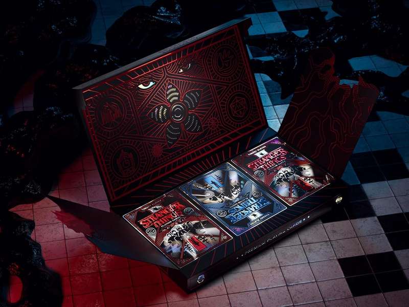 Theory11 Stranger Things Collectors Box Set  Three-Deck Premium Playing Cards Brand New & Sealed
