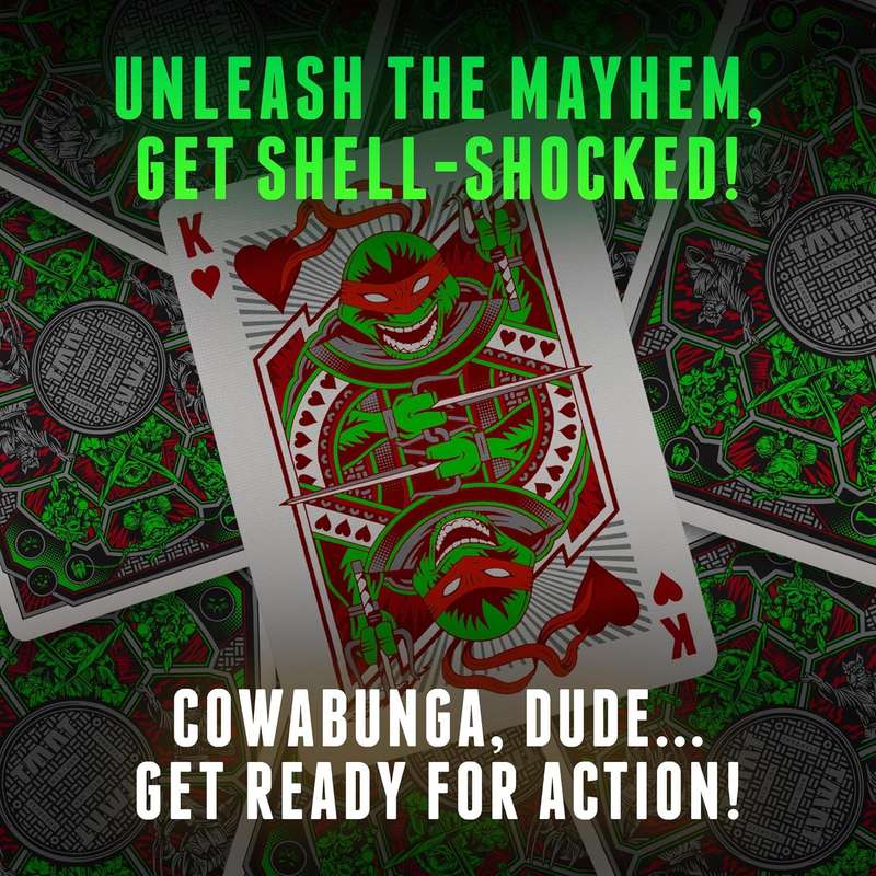 Theory11 Teenage Mutant Ninja Turtles Playing Cards  56 Card Deck  Brand New, Sealed