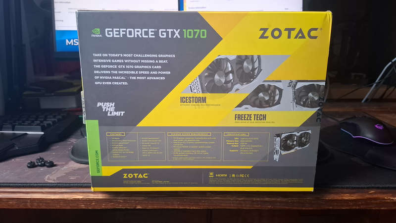 Zotac gtx 1070 8gb graphics card