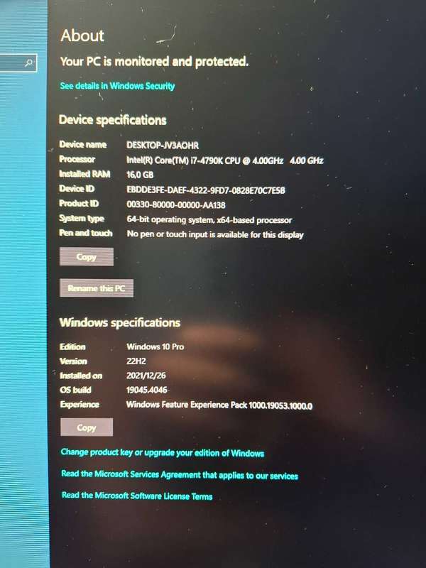 I7 4790k gaming pc