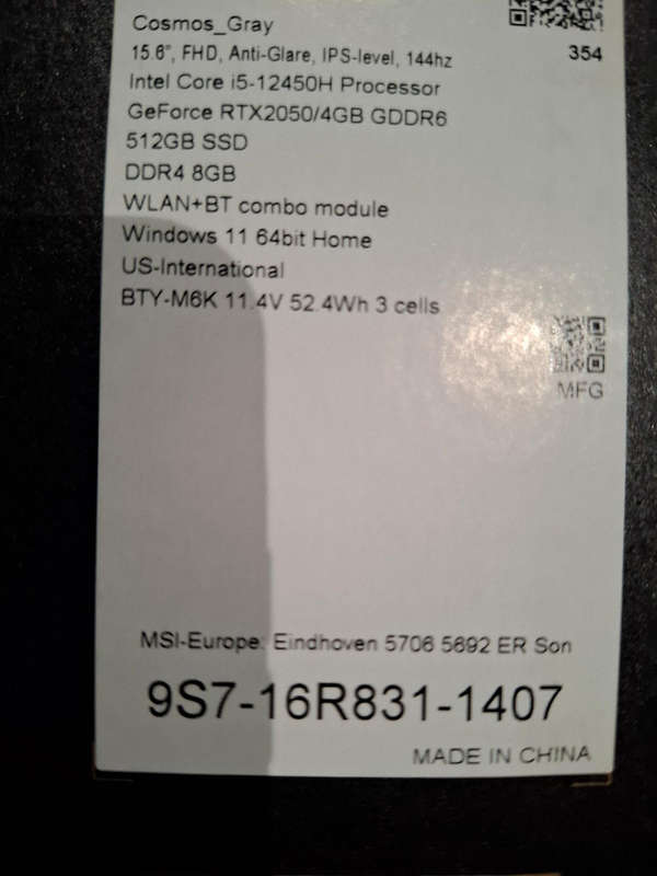 Msi gaming laptop
