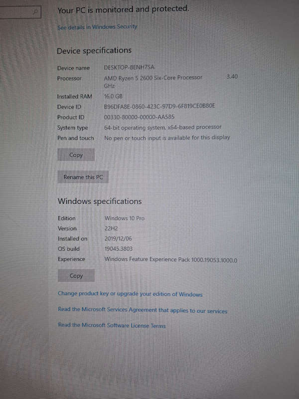 Ryzen 5 2600 gaming computer