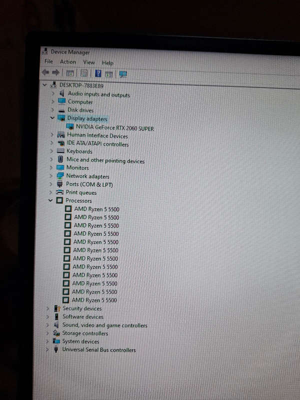 Ryzen 5 5500 gaming pc