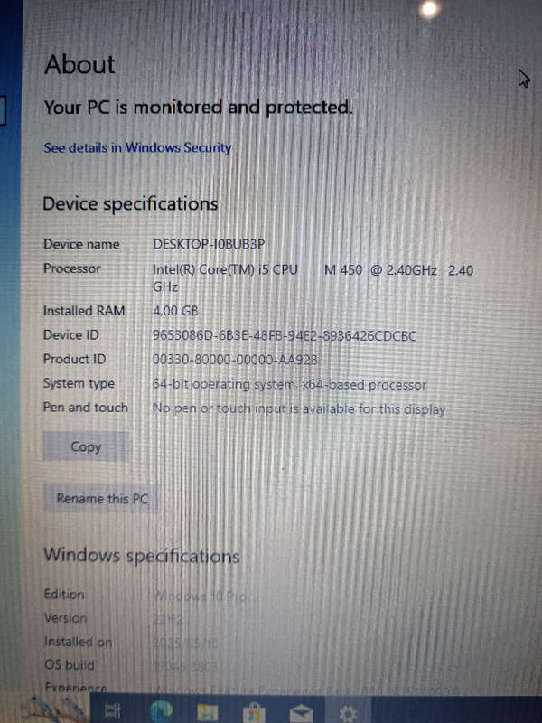 Gigabyte i5 laptop