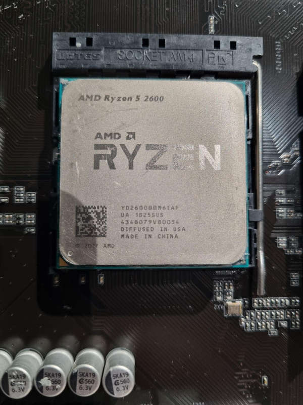 Ryzen 5 2600 cpu and cooler