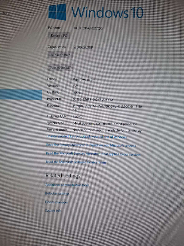 I7 4770k gaming computer