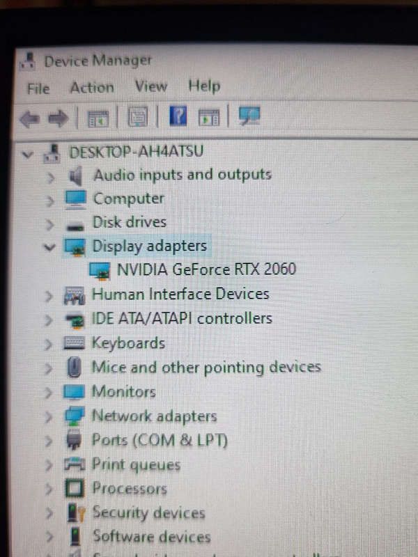 Zotac rtx 2060 (faulty)