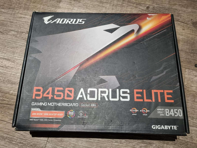 Gigabyte aurus b450 elite am4 motherboard
