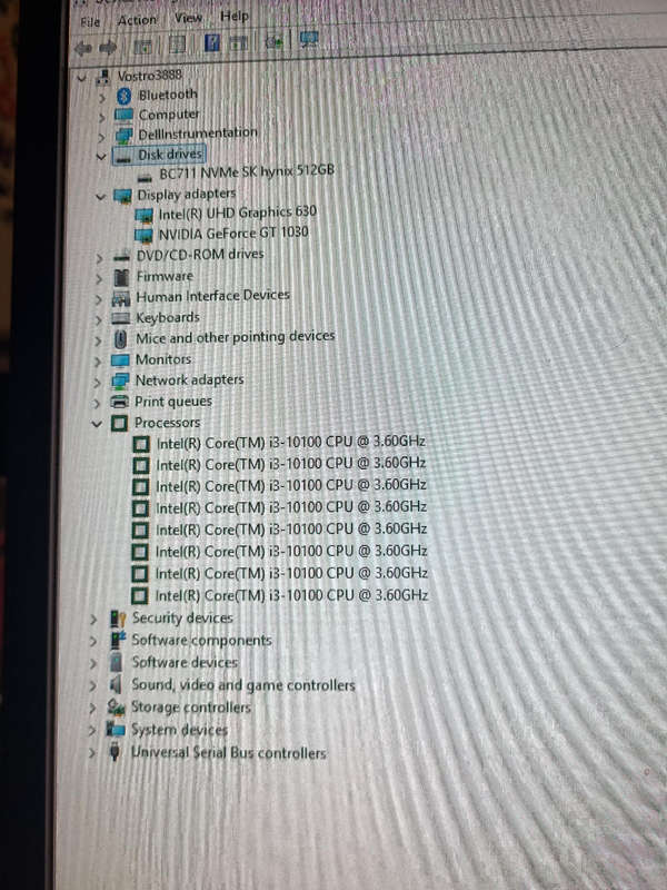Dell i3 10100 pc