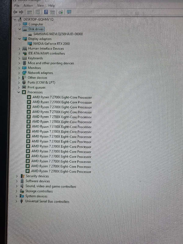 Ryzen 7 2700x gaming pc