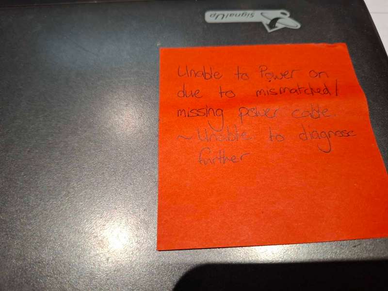 Faulty laptops