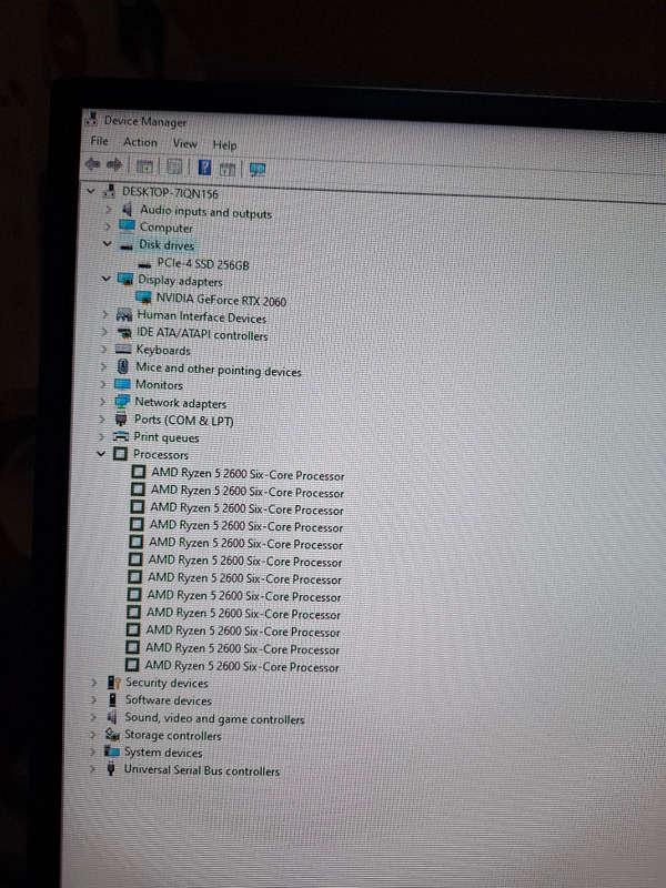 Ryzen 5 2600 gaming pc