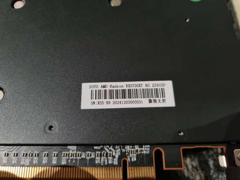 Soyo Rx 5700xt 8gb graphics card