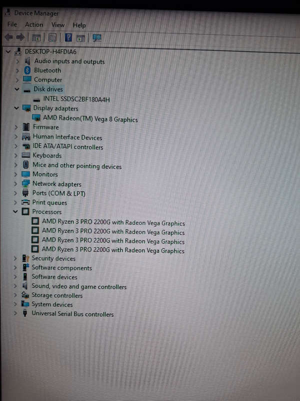 Ryzen 3pro 2200g pc
