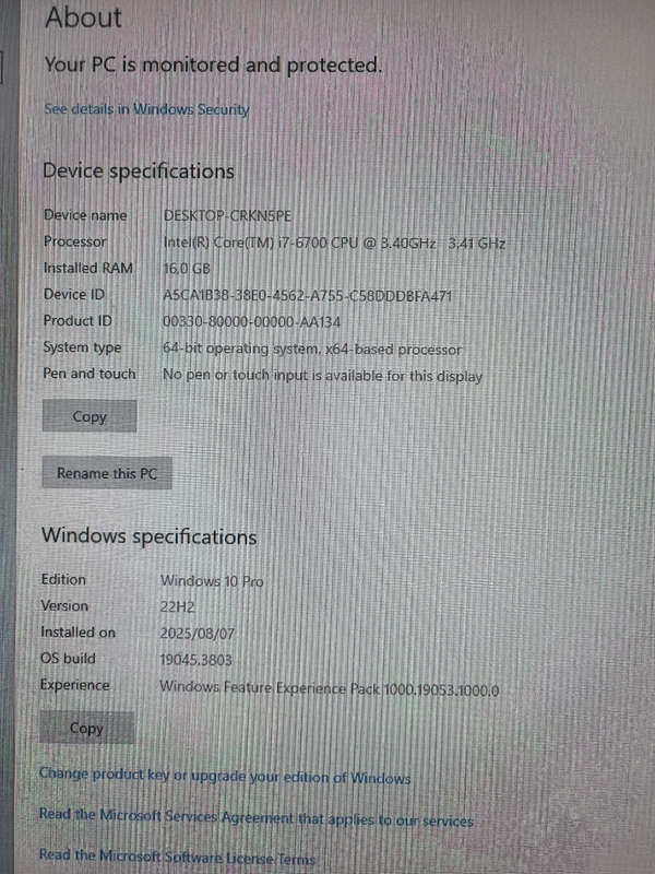 I7 6700 gaming pc