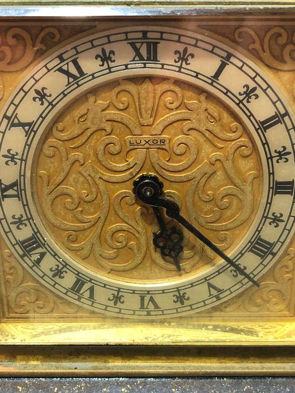 A Vintage Luxor Carriage Alarm Clock