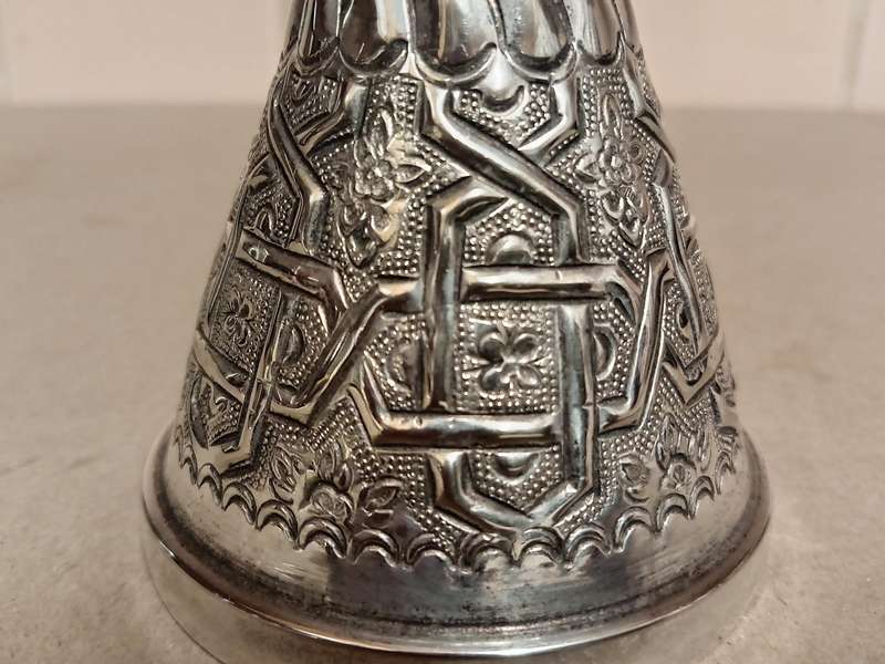 VINTAGE MOROCCAN SILVER PLATED TAGINE COVER