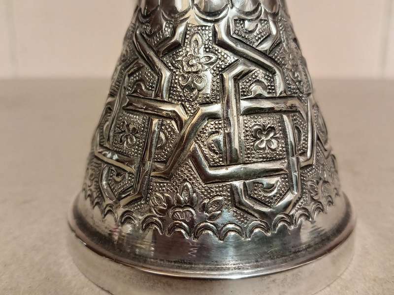 VINTAGE MOROCCAN SILVER PLATED TAGINE COVER