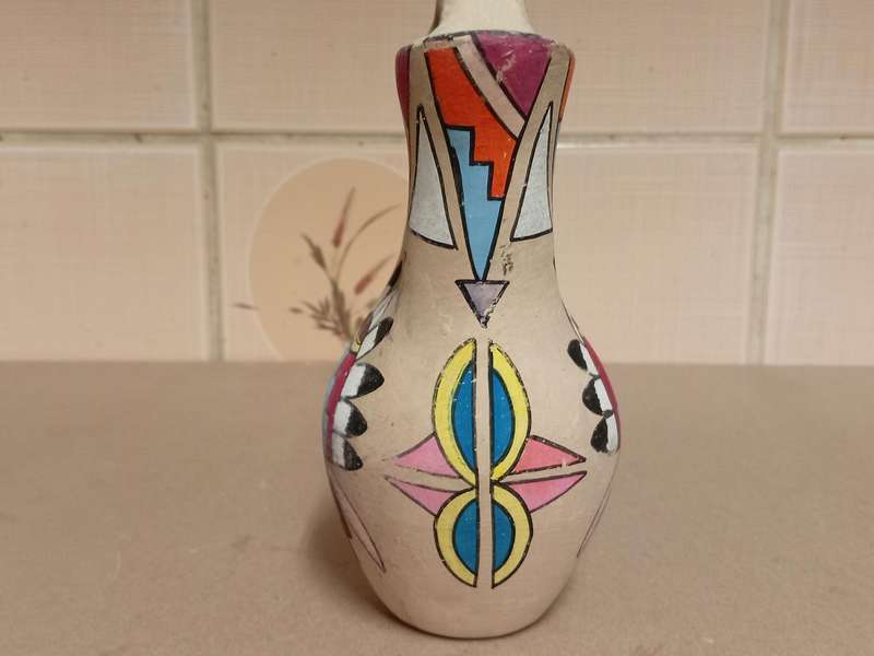 VINTAGE NATIVE AMERICAN DOUBLE SPOUTED WEDDING VASE
