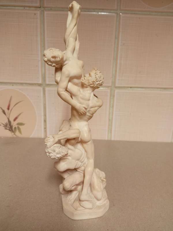 VINTAGE AMILCARE SANTINI FAUX MARBLE SCULPTURE
