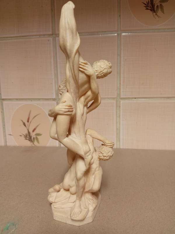VINTAGE AMILCARE SANTINI FAUX MARBLE SCULPTURE
