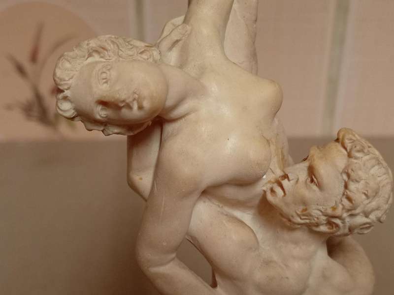 VINTAGE AMILCARE SANTINI FAUX MARBLE SCULPTURE