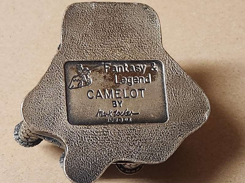 VINTAGE PEWTER AND CRYSTAL CASTLE CAMELOT FROM THE TUDOR "MYTH AND MAGIC" SERIES